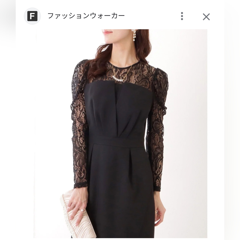 Black lace dress